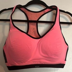 Pink VSX Victoria’s Secret Padded High Impact Sports Bra Size 38D